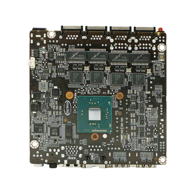 PCB 100 x 100 mm Mini Moederbord 4 Lan Thin Client J3160 NUC Moederbord met 2hd-poort