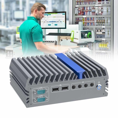 Compact PC Industrial Fanless Embedded PC met 4 USB 3.0 2 USB 2.0