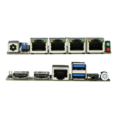 12V DC Compact Intel Moederbord PC Moederbord Ddr3 NUC Moederbord Met 4 Gigabit Ethernet