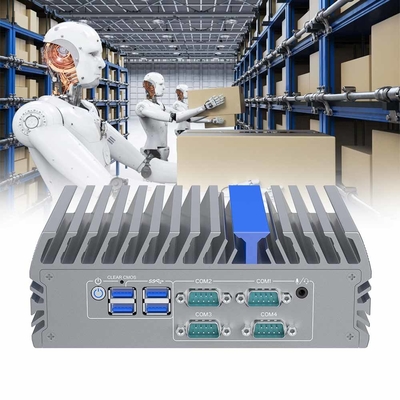 Intel Celeron J6412 Quad Core Mini Computer met twee LAN-poorten