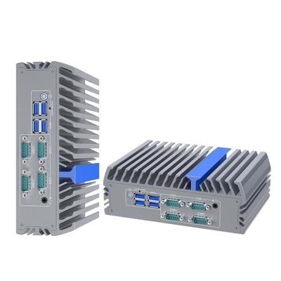 Kleine Mini PC J6412 Quad Core 6 USB 4 COM 2 Lan Nano Computer