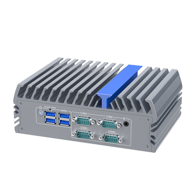 Industrial Mini PC J6412 Dual Lan DDR4 Ram M.2 SSD Fanelss Mini Computer Watchdog voor Pos System