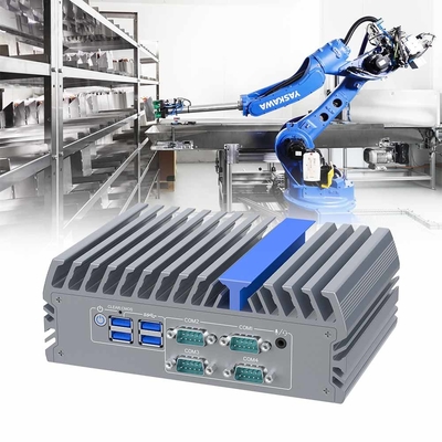 Ventilatorloze industrie Mini PC Embedded Computer DC 12V 5A J6412