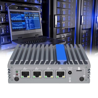 4 Ethernet-poorten Mini Computer N100 Fanless Mini PC Pfsense