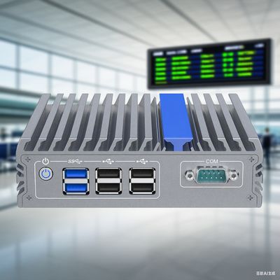 Industriële Fanless Mini PC voor KIOSK met Drievoudige Display COM RS232