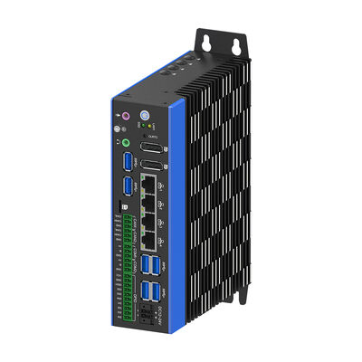 Fanless AGV AMR Controller Mini PC Intel Core i5 1235U 2x Isolated RS485 8 Bit Isolated GPIO