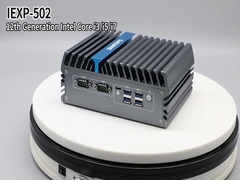 IEXP-502 Details video Kleine Desktop Computer Fanless Intel Core I7 1255u I5 1235u Mini PC Kiosk