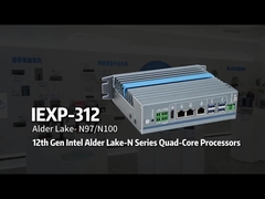 IEXP-312 N100 Mini PC 3 Lan Support Din Rail-montage voor commerciële displays